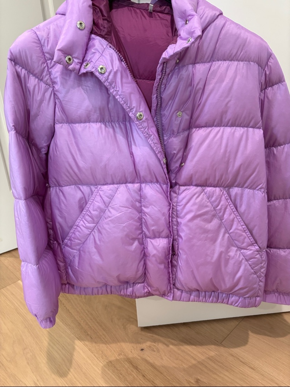 Moncler Kids Lavender Puff Jacket